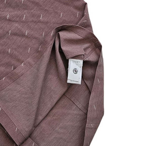 Vuori Bridge (Mens XXL) Short Sleeve Button Front Shirt V184 Red Performance - Picture 3 of 6